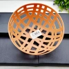 L1145 imitation bamboo woven hollow round fruit basket, fruit plate, fruit basin, fruit storage basket, 2-yuan store supply in Yiwu details Picture